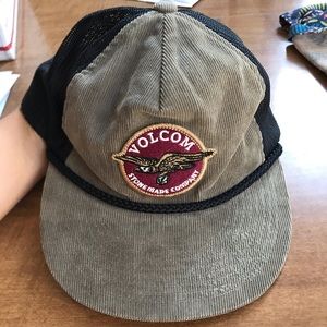 Vintage Volcom Stone Corduroy trucker hat